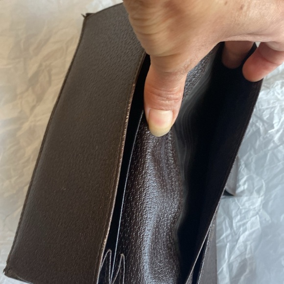 Gucci wallet with canvas/leather monogram tan and brown wallet sold as is - Picture 10 of 16